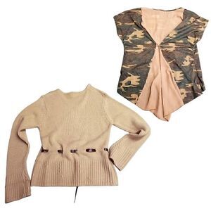 Two 2 Tops New Blouse & Sweater